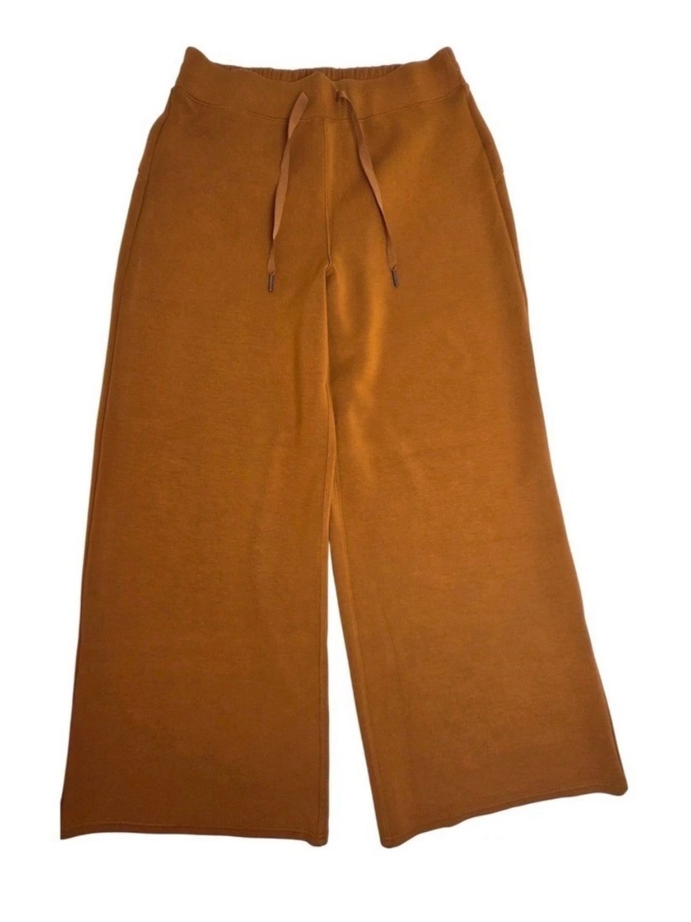 Spanx Air Essentials Cropped Wide Leg Pants in Butterscotch Size Medium Petite